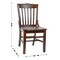 Emma and Oliver School House Back Wooden Restaurant Dining Chair
